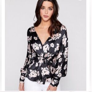 Cinq à Sept Yesenia Silk Floral Blouse, Large